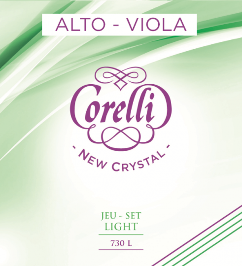 CORELLI  Crystal corda RE per viola light