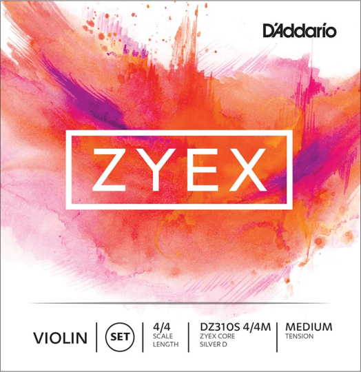 D´ADDARIO Zyex muta per violino  corda RE-argento medium