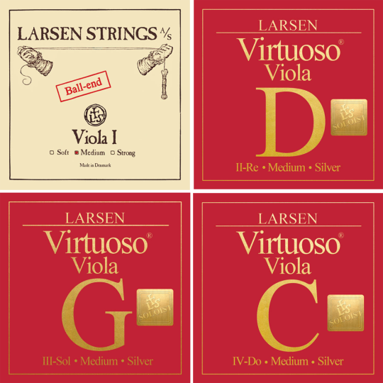 LARSEN Virtuoso Soloist muta per Viola, La con sfera, medium 