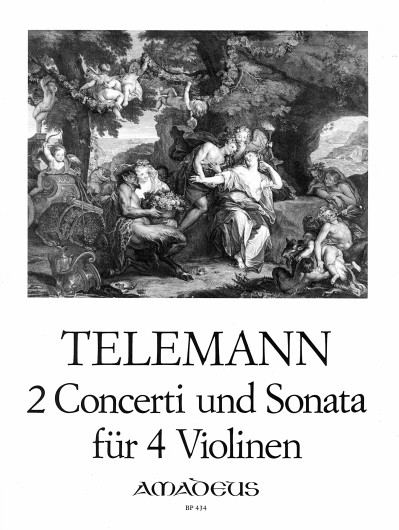 Telemann,2 Concerti und Sonata für 4 Violinen 