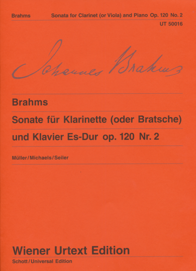 Brahms, Sonate für Bratsche und Klavier, Es-Dur, op. 120, Nr. 2 