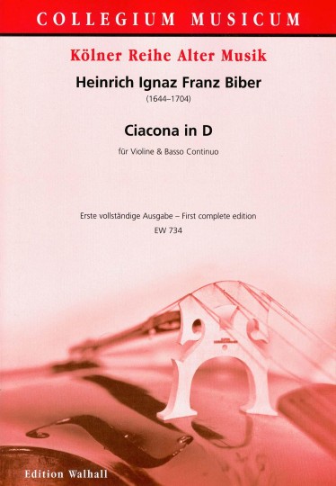 Biber, Heinrich I. F. (1644-1704): Ciacona in D 