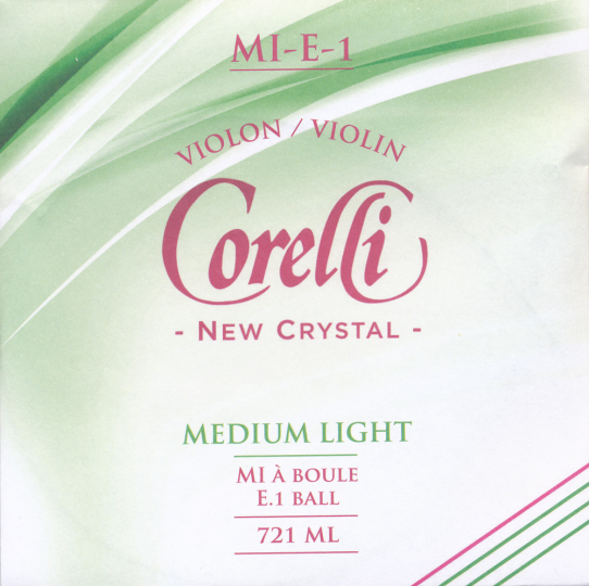 CORELLI Crystal corda MI  per violino con sfera med. light