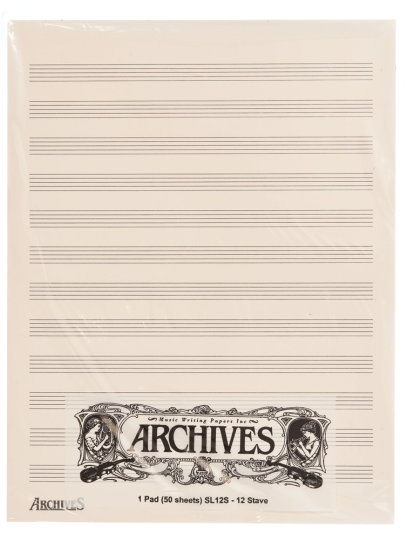 Manuskript blocco di carta da musica con 12 pentagrammi-50 fogli 